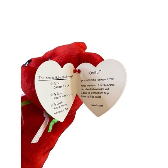 1999 Osito The Bear Set Ty Teenie Beanie Baby Plush Collectible - Picture 3 of 10